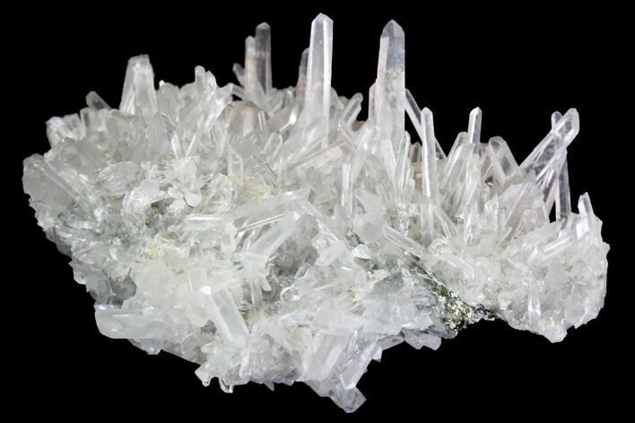Quartz Crystal Cluster with Pyrite - Peru #138150
